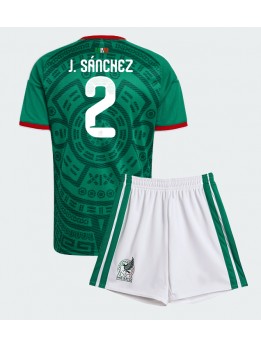Billige Mexico Jorge Sanchez #2 Hjemmedraktsett Barn VM 2026 Kortermet (+ Korte bukser)